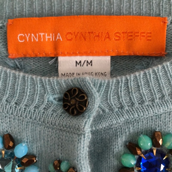 Cynthia Cynthia Steffens Cashmere Beaded Cardigan - Picture 3 of 15